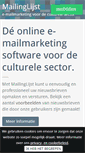 Mobile Screenshot of mailinglijst.nl